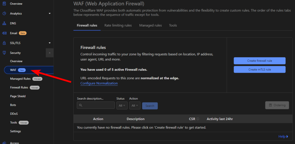 Whitelist your MainWP Dashboard in Cloudflare Firewall 2